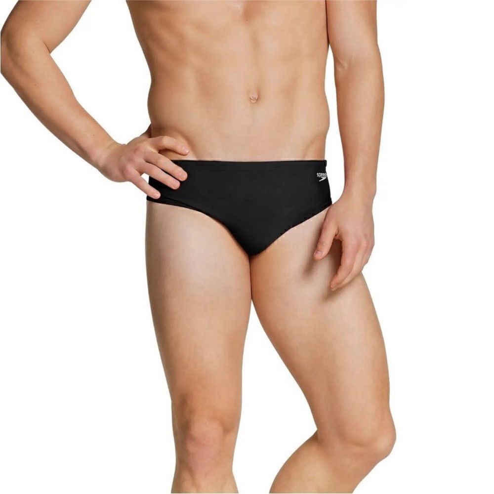 Speedo Endurance Men's Black Brief NWT